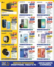 Volantino FreeShop Pagina 4: Samsung Galaxy S25 FE €499,00, JBL Party Speaker Partybox 130 €369,00