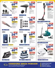 Volantino FreeShop Pagina 8: Scopa ricaricabile Forzaspira Active Flex SR350 €109,90, Rowenta ferro a vapore €49,90