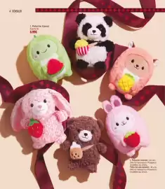 Catalogue Monoprix page 4: Peluche kawai €8,99