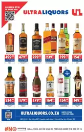 Ultra Liquors catalogue Page 1: Kwv Three Brandy €179,99, Captain Morgan Dark Rum €179,99