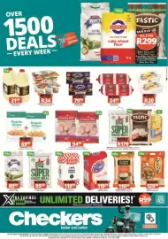 Checkers catalogue week 42 Page 1: Darling Full Cream Yoghurt €34,00, Sasko Cake Wheat Flour €119,99