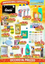 Volantino Magazzini del Risparmio Pagina 3: Glenova bagno €0,89, Bio big lavatrice €1,99