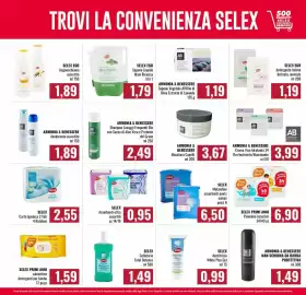 Volantino Famila Market Pagina 13: SELEX Mutandine assorbenti pants €6,50, SELEX EGO Sapone Liquido Mani Ricarica €1,79