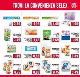 Volantino Famila Market Pagina 15: Amico Mio Selex croccantini per gatto assortiti €3,79