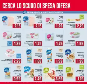 Volantino Famila Market Pagina 4: Vivi Bene pizza margherita senza glutine €3,69, Mozzarella senza lattosio Selex €1,29