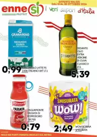 Volantino Enne Market Pagina 1: Granarolo latte ps €0,99, Tagliamonte passata di pomodoro €0,79