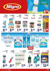 Volantino Migro Pagina 1: Pantene balsamo-shampoo €1,95, Valfrutta succhi di frutta in brick €0,94
