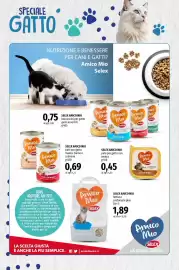 Volantino Famila Superstore Pagina 6: Selex Amico Mio paté per gatto con anatra €0,45