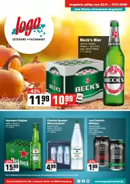 Logo Getränkemarkt Prospekt woche 45 Seite 1: Förstina Sprudel Mineralwasser €4,99, Heineken Original €15,99