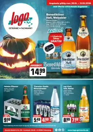 Logo Getränkemarkt Prospekt woche 44 Seite 1: Top frisch Orangen-saft €7,99, Holsten Pilsener €9,99
