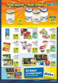Diska Prospekt woche 43 Seite 5: Iglo Gemüse-Ideen €2,39, Adler Edelcreme Schmelzkäse Zubereitung €1,29