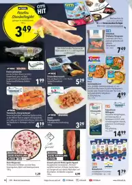 CITTI Markt Prospekt woche 42 Seite 12: Escal Garnelenpfannen €4,99, Zamek Riesengarnelen €3,29
