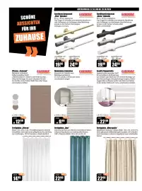 V Baumarkt Prospekt woche 43 Seite 6: Aluminium-Jalousien GARDINIA €9,99, Fertigdeko „Lino“ €22,00