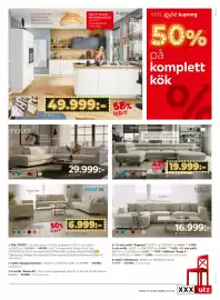 XXXLutz reklamblad Sida 3: Stylife 3 U-SOFFA €19.999,00, Novel Sits med pocket+dun/fjäder topp €29.999,00