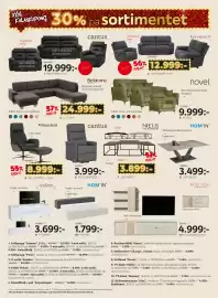 XXXLutz reklamblad Sida 4: Begränsat lager soffgrupp 3+2+1 €12.999,00, Novel sits med pocket+latex byggbar €9.999,00