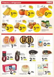 Folheto Froiz Página 2: Queijo flamengo ilha azul barra kg €4,39, Alheira eurofumeiro detinha €0,68