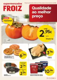 Folheto Froiz Página 1: Frango do campo kg €3,98, Farinheira cura natural minhofumeiro un. €2,39