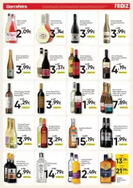 Folheto Froiz Página 15: Vodka Eristoff original ou Passion fruit €12,49, Vinho Porto Dona Antónia tawny ou white €11,99