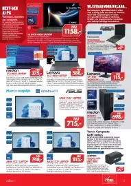 Vobis folder week 43 Pagina 3: Asus 17,3" laptop €815,00, Lenovo 15,3 inch laptop €588,70