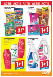 Coop folder week 43 Pagina 12: L'Oréal Elvive shampoo of conditioner €7,59, Omo vloeibaar wasmiddel €8,99