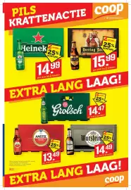 Coop folder week 43 Pagina 15: Heineken €14,99, Warsteiner €14,49