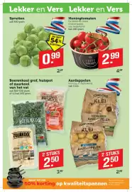 Coop folder week 43 Pagina 6: Looye honingtomaten €2,99, Boerenkool grof, hutspot of zuurkool €2,50