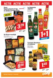 Coop folder week 43 Pagina 9: De Kroes maaltijd €8,00, Conimex Boemboe of woksaus €1,49
