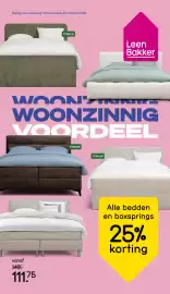 Leen Bakker folder week 43 Pagina 1: Alle Bedden en Boxsprings €111,75