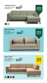 Leen Bakker folder week 43 Pagina 21: Bank Chelsea €959,20, Hoekbank Noud €959,20