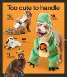 Catálogo Target semana 43 Página 10: Boots & Barkley sushi cat costume €10,00, Multipet Lamb Chop €9,99