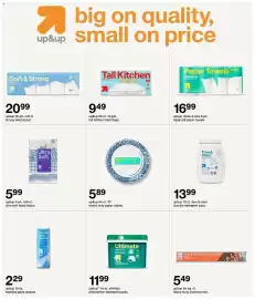 Catálogo Target semana 43 Página 26: Up&up heavy-duty aluminum foil €5,49, Up&up paper towels €16,99