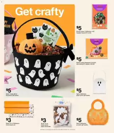 Catálogo Target semana 43 Página 8: Mondo Llama Halloween pumpkin decorating DIY spiders craft kit €5,00