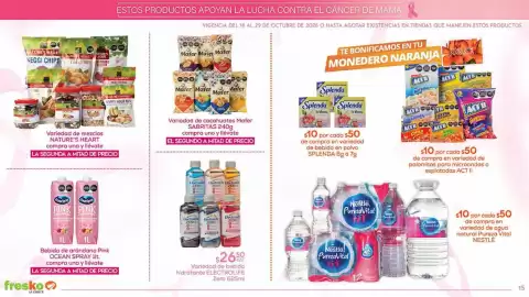 Folleto Fresko Página 15: Electrolife Zero €26,50, Splenda Te Blanca €10,00