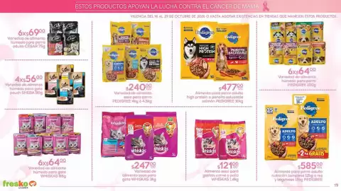 Folleto Fresko Página 19: Pedigree alimento para perro adulto high protein o pancita saludable salmón €477,00