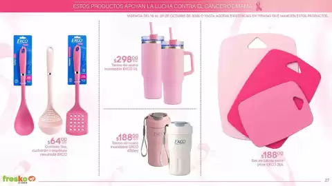 Folleto Fresko Página 27: Termo de acero inoxidable EKCO €298,00, Ekco termo de acero inoxidable €188,00