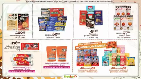 Folleto Fresko Página 44: Galletas ARTIACH €60,00, Loacker Quadratini €90,00