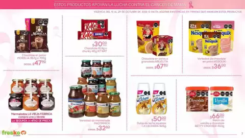 Folleto Fresko Página 7: McCormick variedad de mermelada €32,50, Chocolate en polvo o granulado ABUELITA €67,90