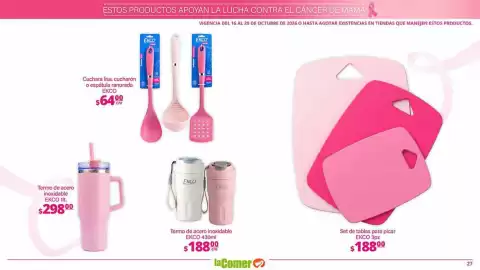 Folleto La Comer Página 27: Ekco termo €188,00, EkcO termo de acero inoxidable €298,00