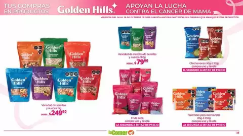 Folleto La Comer Página 38: Golden Hills Variedad de mezclas de semillas y nueces €79,90