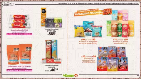 Folleto La Comer Página 46: Gullón Variedad de galletas €46,90, Carr's variedad de galletas €58,50