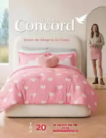 Catálogo Colchas Concord Página 1: Blancos Concord Viste de Alegría tu Casa R Ο f@J HASTA 20% DE DESCUENTO EN TODAS LAS
