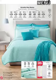Catálogo Colchas Concord Página 38: Tergal Blanca €319,00, Juego de Sábanas Esencial Menta €90,00