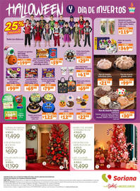 Folleto Soriana Híper semana 42 Página 8: Zed Gummy Body Parts €69,90, Pastel americano Halloween, cada uno €125,00