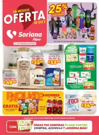 Folleto Soriana Híper semana 42 Página 1: Foca detergente biológico €3.490,00, Jabón Dove €72,90