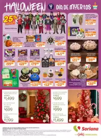 Folleto Soriana Híper semana 42 Página 8: Zed Gummy Body Parts €69,90, Pastel americano Halloween, cada uno €125,00