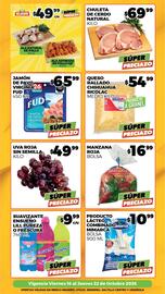 Folleto Merco semana 42 Página 2: Uva roja sin semilla €49,99, Manzana roja €16,99