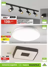 Leroy Merlin gazetka Strona 21: Plafon MOON LED 12 W €23,99, Zestaw szynowy MARIBEL €139,00