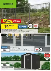 Leroy Merlin gazetka Strona 26: Domek narzędziowy metalowy €799,00, Ogrodzenia POLBRAM STEEL GROUP €74,96