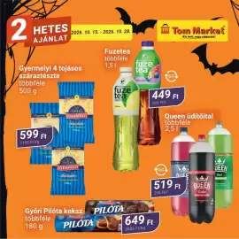 Tom Market akciós újság Oldal 4: 2 HETES 2026. 10. 15.-2026. 10. 28. *** Tom Market AJÁNLAT Kis bolt, nagy választék!