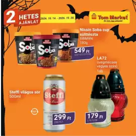 Tom Market akciós újság Oldal 5: 2 HETES AJÁNLAT 2026. 10. 14. - 2026. 10. 28. Tom Market Kis bolt, nagy választék! CUP